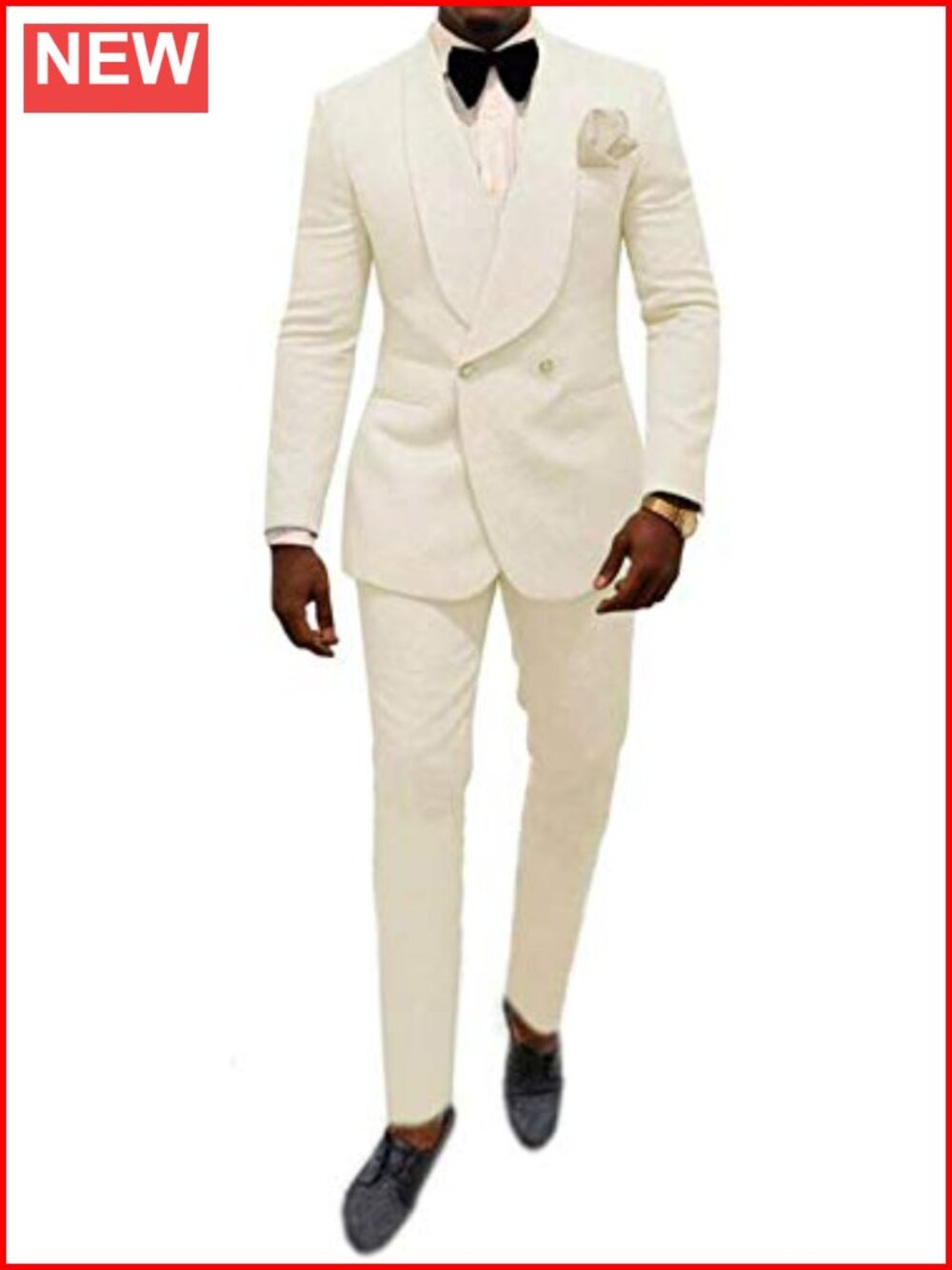 Mens Double Breasted Shawl Lapel Suit Set 2 Piece Tuxedo
